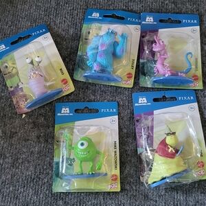 Mattel Pixar Monsters Inc Micro Collection 5 figures